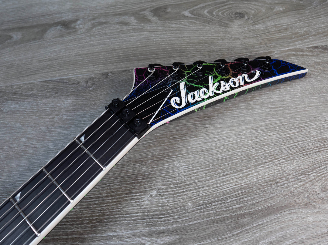 Jackson Pro Plus Series Soloist SL2, touche en ébène, craquelures meurtries