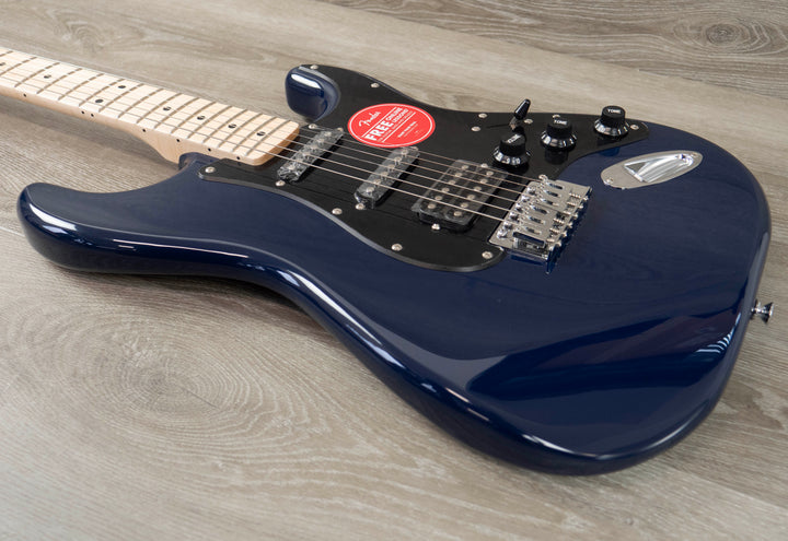 Squier Sonic Stratocaster HSS, Maple Fingerboard, Black Pickguard, Midnight Blue