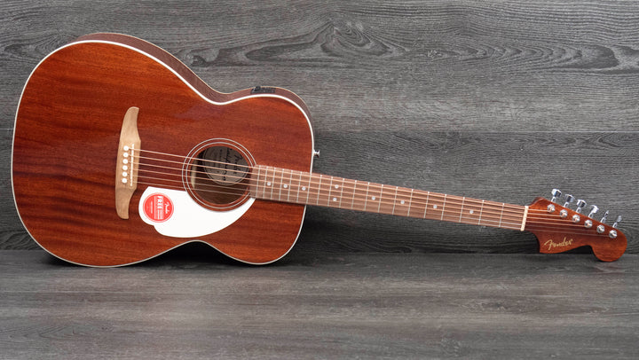 Fender California Standard Monterey E Acoustic Guitar, Natural Sapele