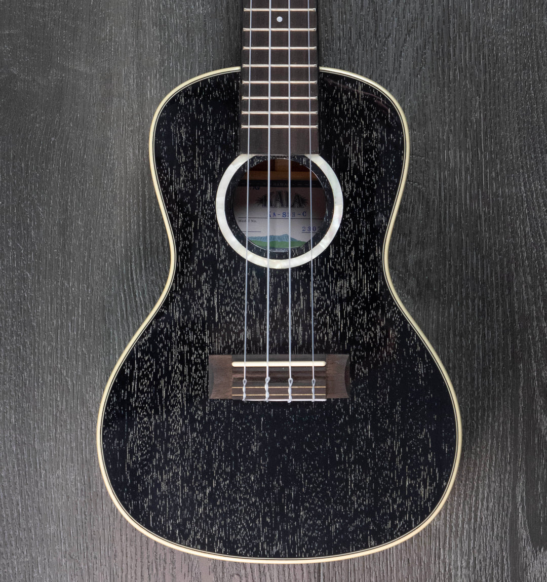 Kala All Solid Mahogany Concert Ukulele, Salt & Pepper Doghair