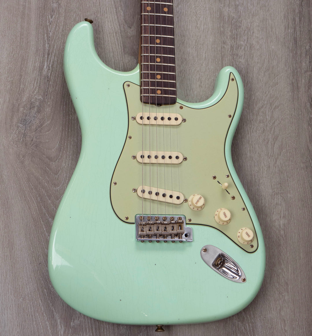 Fender Custom Shop Limited Edition 60 Journeyman Relic Strat, Faded Aged Surf Green