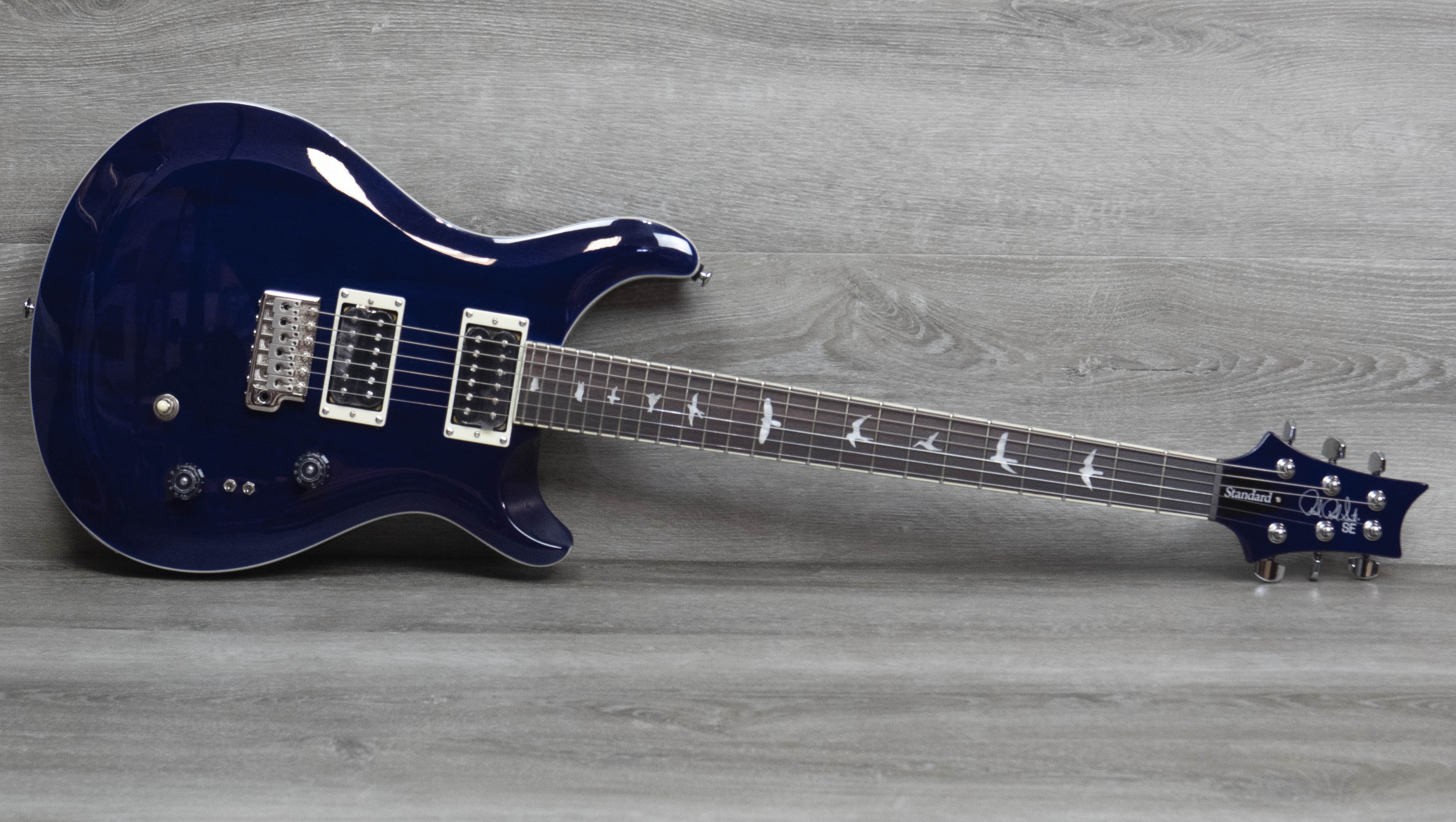 PRS SE Standard 24-08 Electric Guitar, Translucent Blue – A Strings