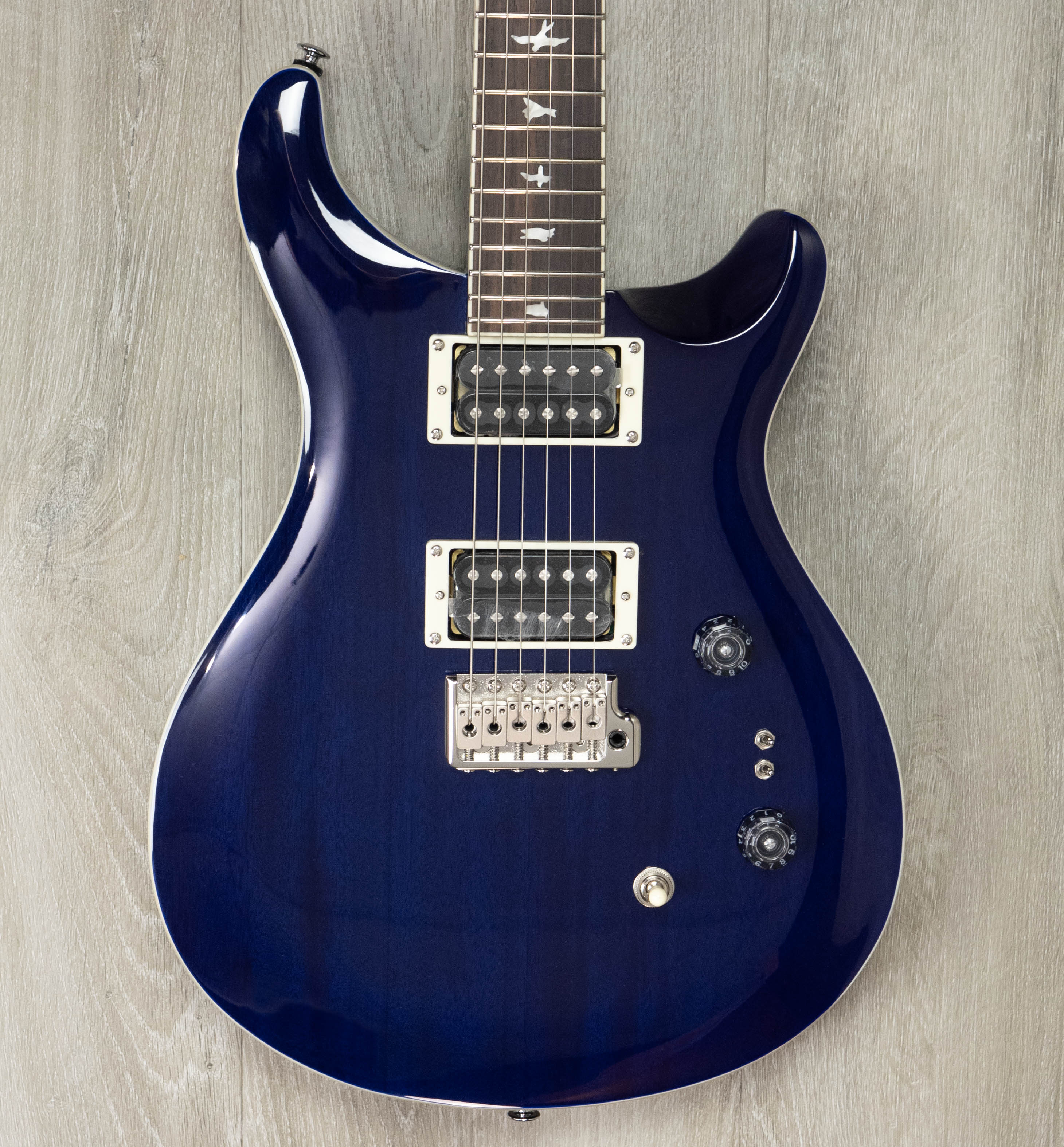 PRS SE Standard 24-08 Electric Guitar, Translucent Blue – A Strings
