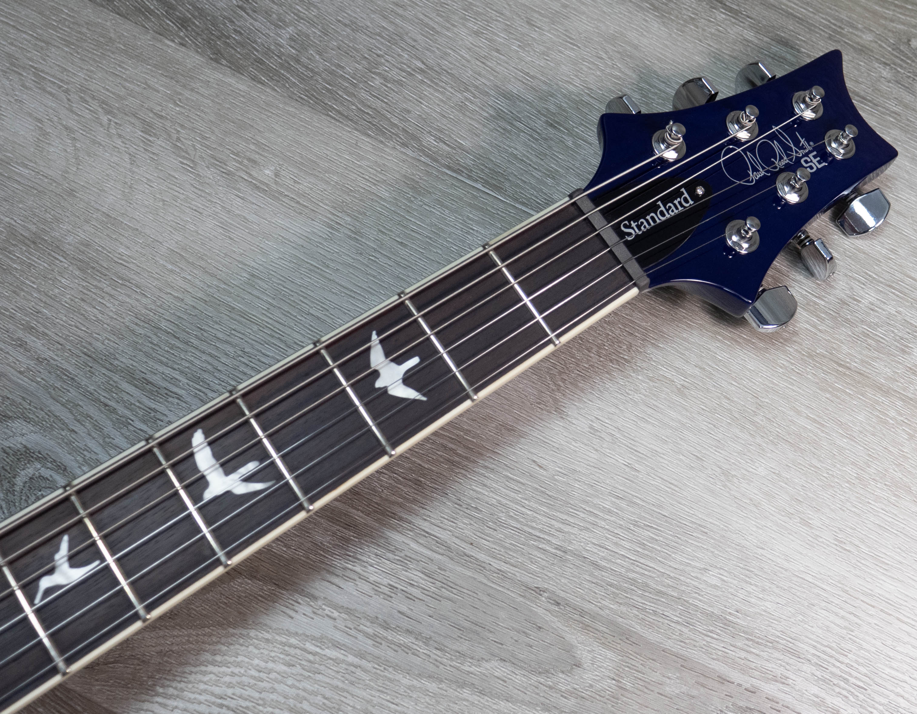 PRS SE Standard 24-08 Electric Guitar, Translucent Blue – A Strings