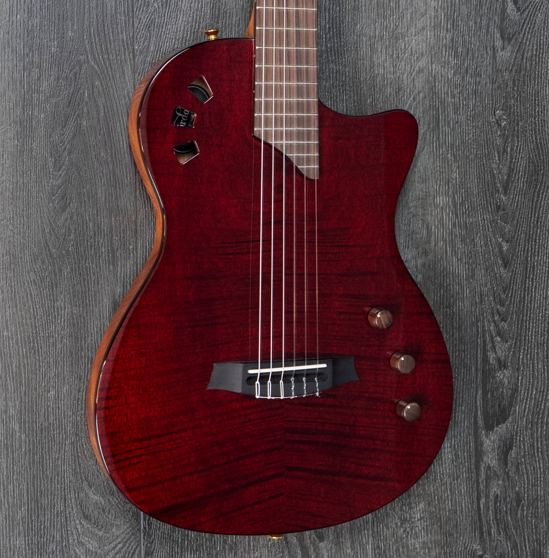 Cordoba Limited Edition Stage Guitar, Chambered Electro-Acoustic Classical, Garnet