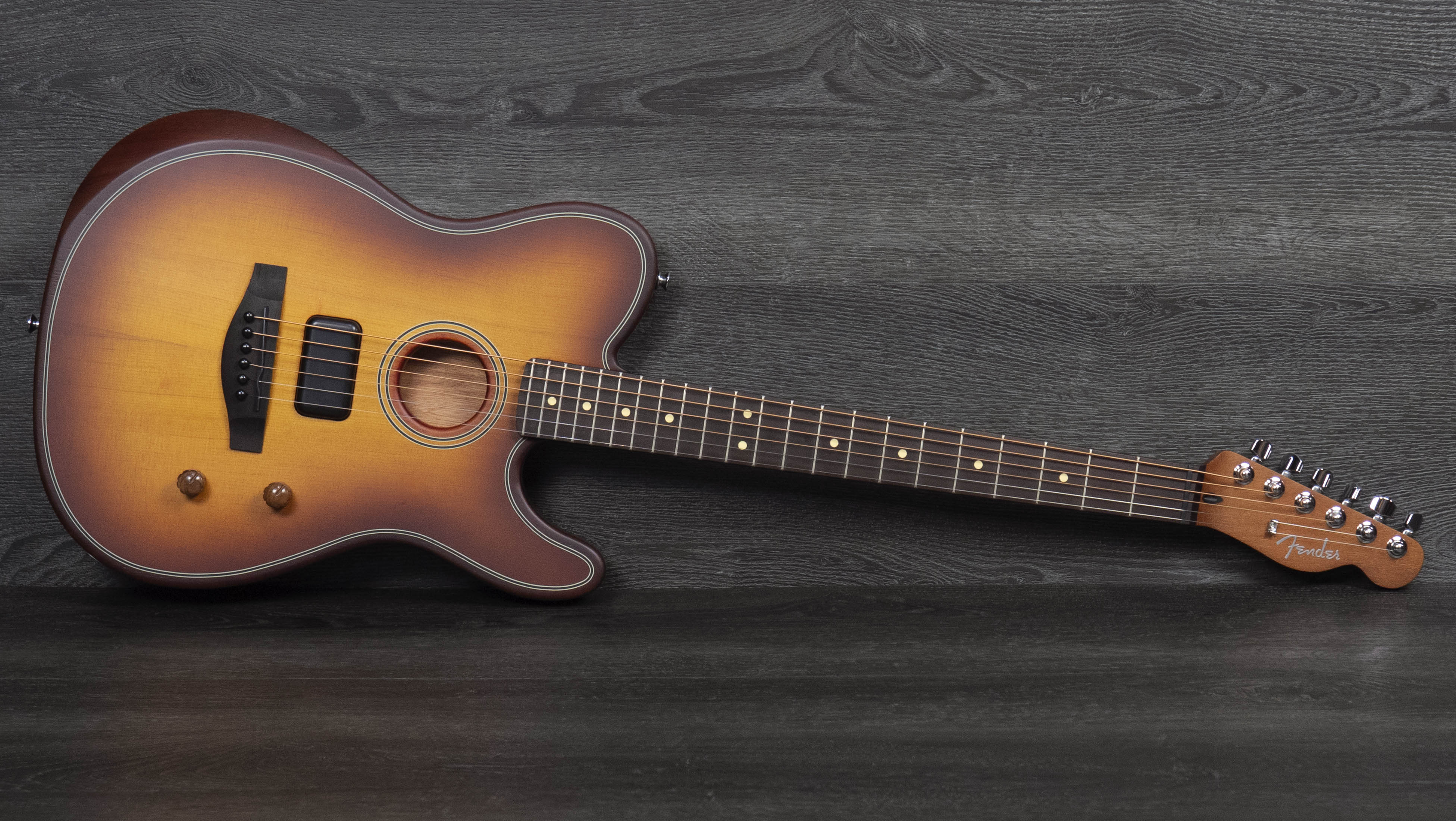 Fender Acoustasonic Standard Telecaster, Honey Burst – A Strings