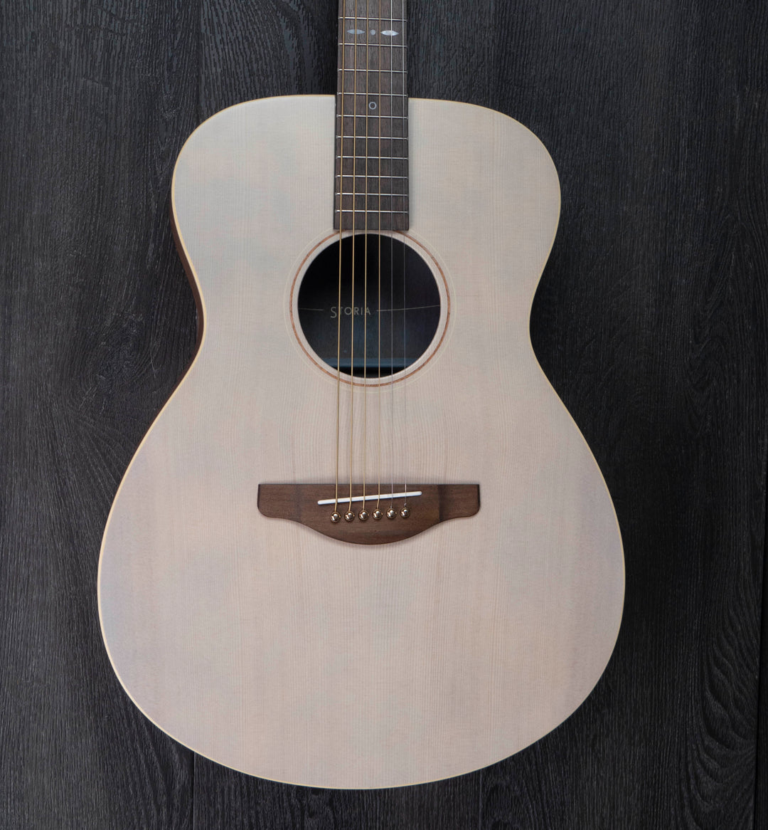 Yamaha Storia I MKII Acoustic Guitar, Spruce Top in Off White