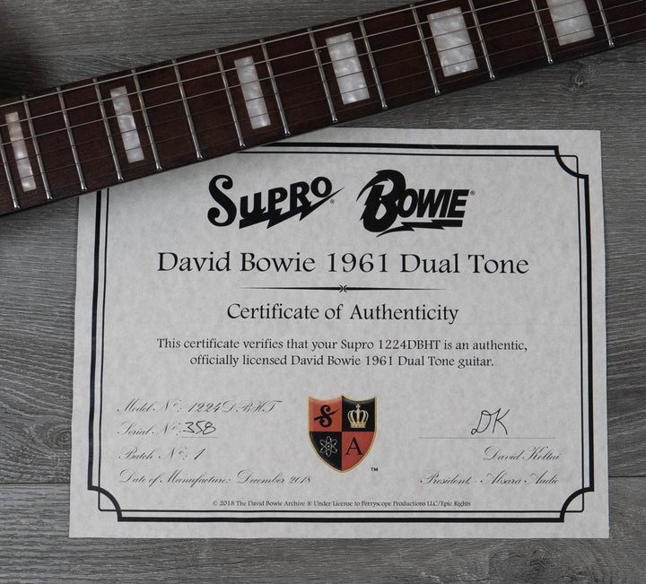 Édition limitée Supro David Bowie 1961 Dual Tone 1224DBHT d'occasion