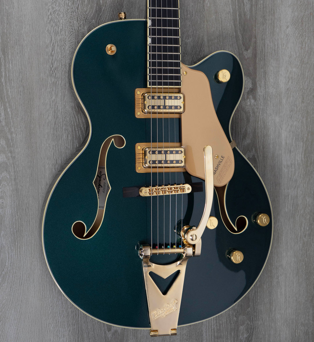 Grestch Synchromatic Nashville Hollow Body Single-Cut with Bigsby, Ebony Fingerboard, Cadillac Green