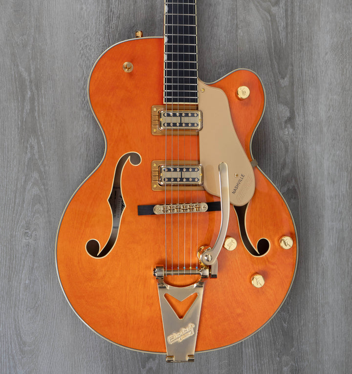 Grestch Synchromatic Nashville Hollow Body Single-Cut with Bigsby, Ebony Fingerboard, 50's Orange Stain