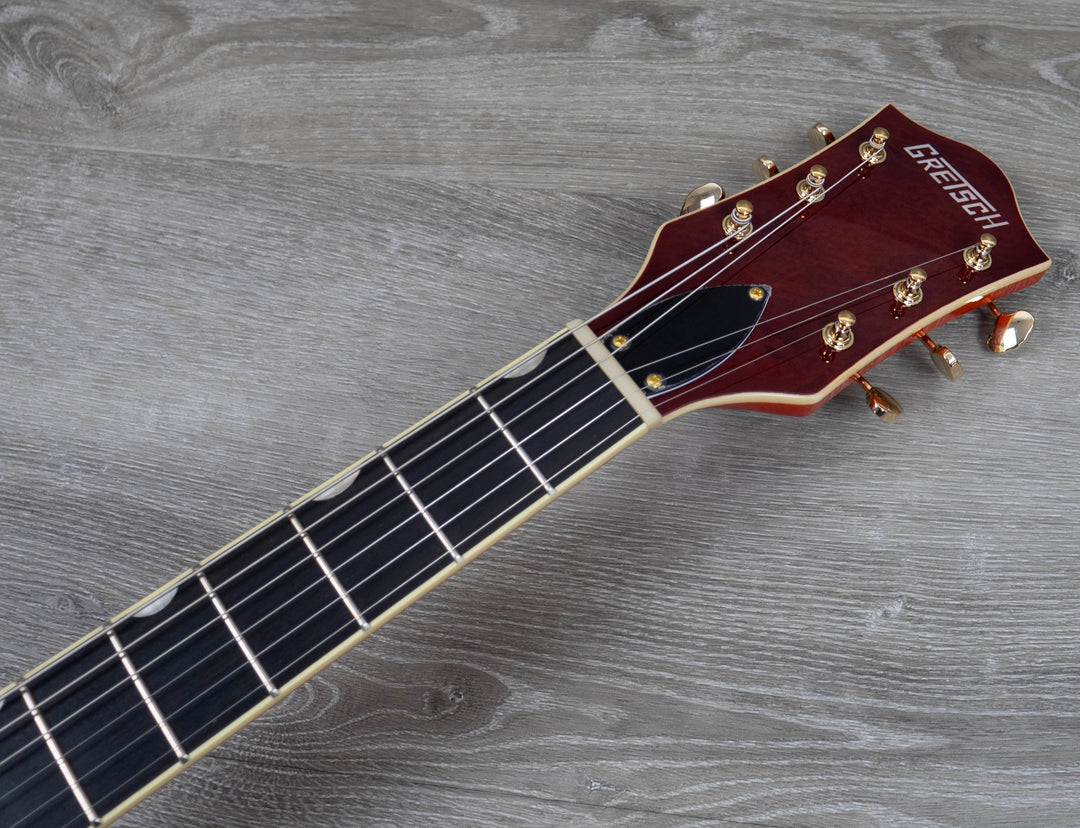 Grestch Synchromatic Nashville Hollow Body Single-Cut with Bigsby, Ebony Fingerboard, 50's Orange Stain