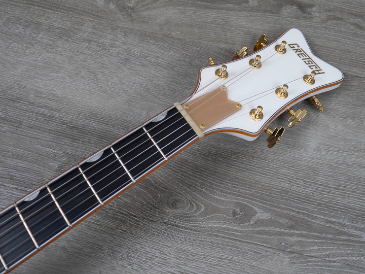 Grestch Synchromatic Falcon Hollow Body Single-Cut with Bigsby, Ebony Fingerboard, Snowcrest White