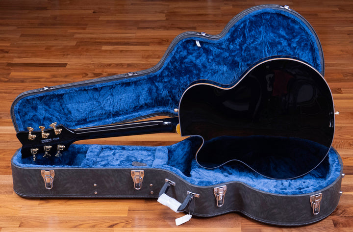 Grestch Synchromatic Falcon Hollow Body Single-Cut with Bigsby, Ebony Fingerboard, Black