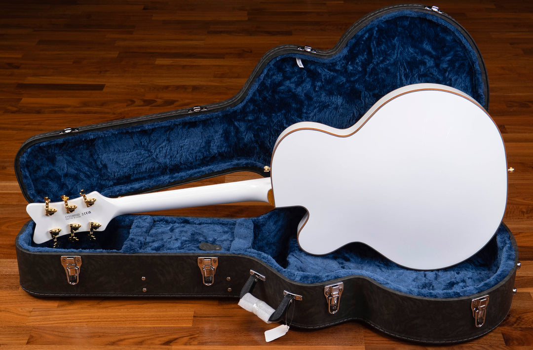 Grestch Synchromatic Falcon Hollow Body Single-Cut with Bigsby, Ebony Fingerboard, Snowcrest White