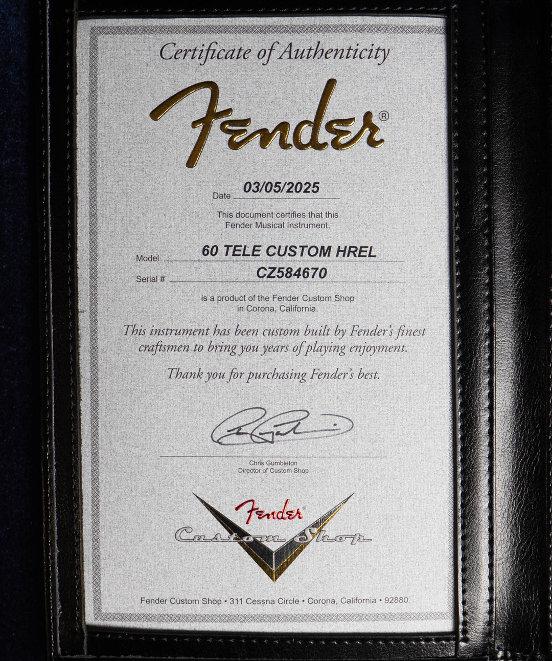 Fender Custom Shop 1960 Telecaster Custom Heavy Relic, Candy Apple Red #CZ584670