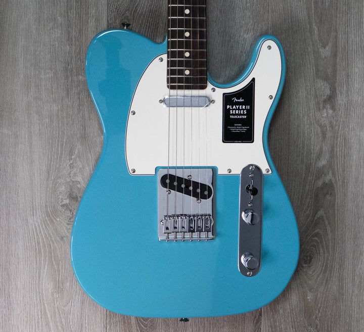 Fender Player II Telecaster, diapasón de palisandro, tono azul aqua