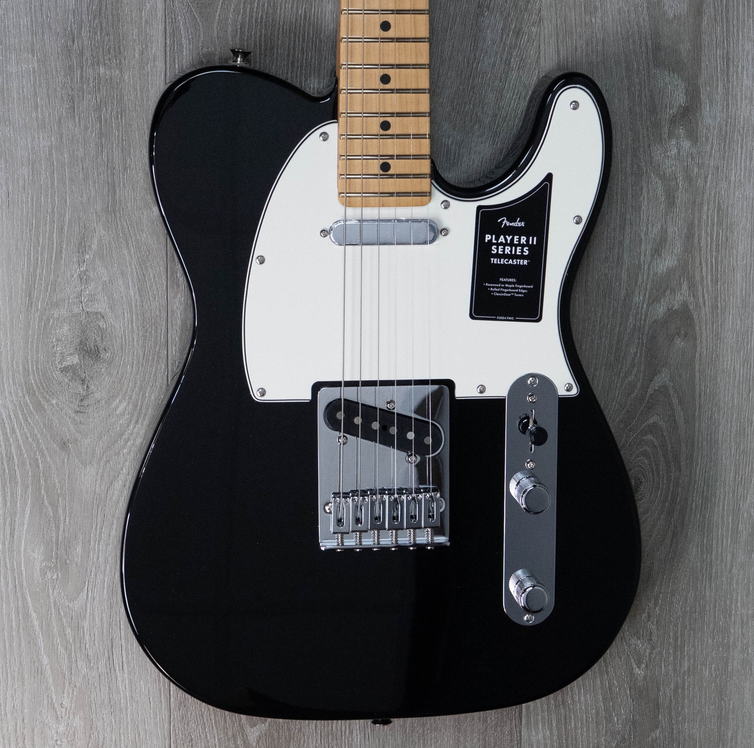 ギター Fender Player II Telecaster Black Maple Fender Player II Telecaster®, Maple Fingerboard, Black