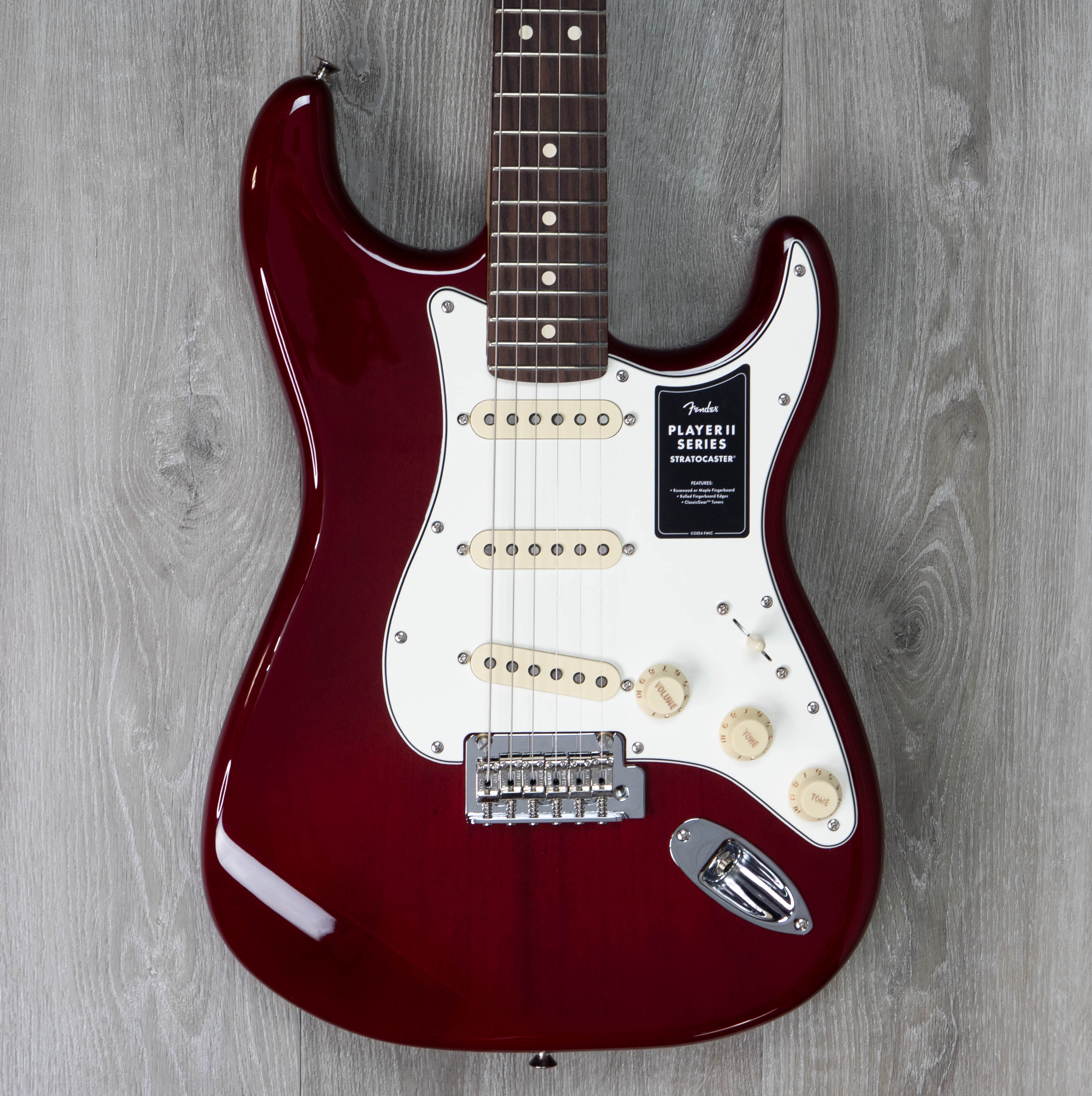 Fender Player II Stratocaster, Rosewood Fingerboard, Transparent