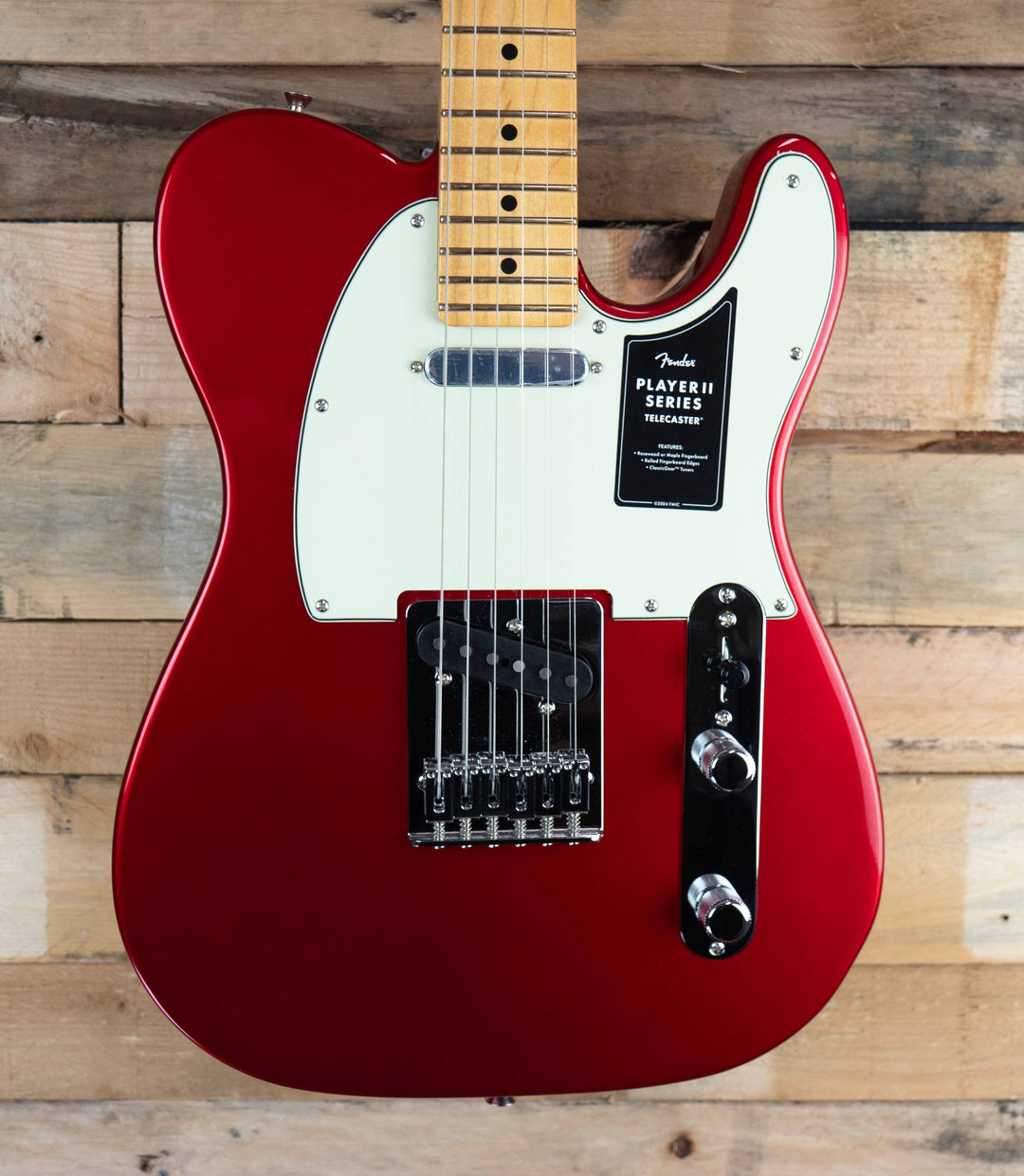 Fender 75th Anniversary Player II Telecaster, Maple Fingerboard, Candy Apple Red