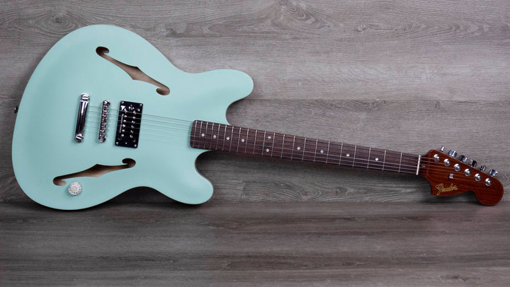 B-Stock Fender Tom DeLonge Starcaster, Rosewood Fingerboard, Chrome Hardware, Satin Surf Green