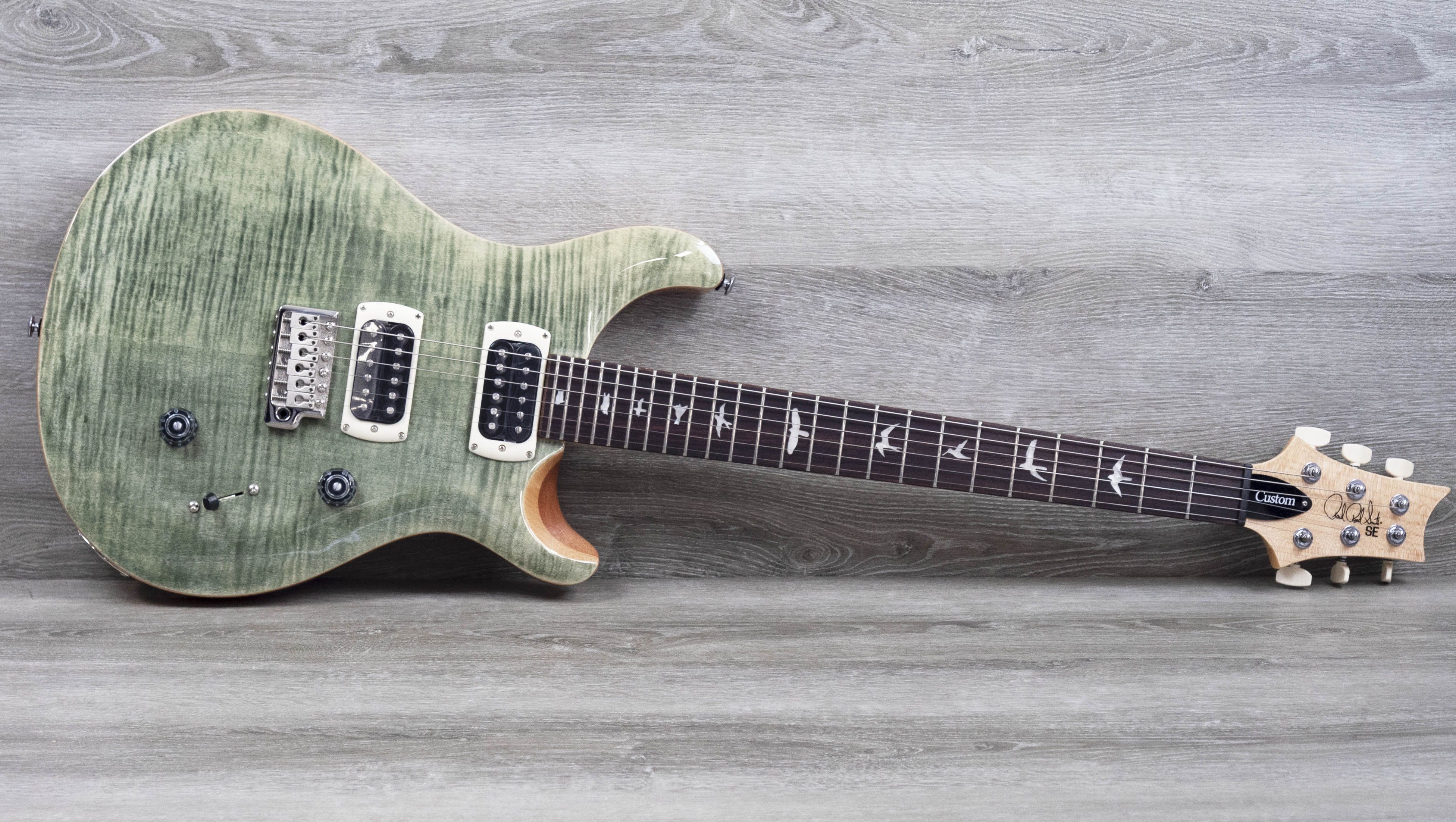PRS SE Custom 24, Trampas Green – A Strings