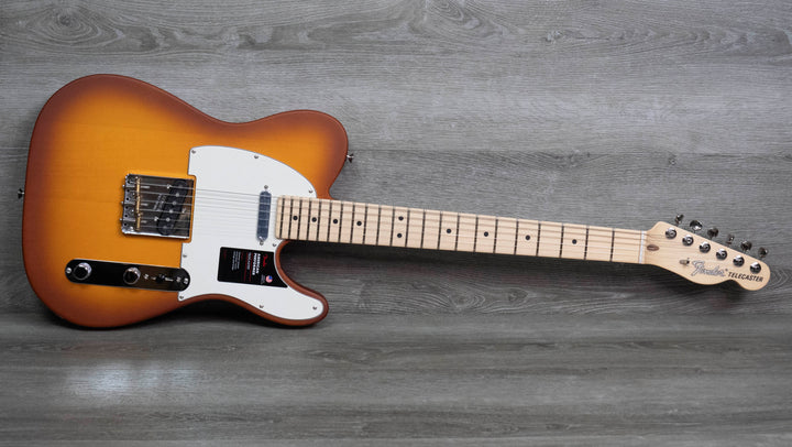 Fender American Performer Timber Telecaster edición limitada, diapasón de arce, tono Honey Burst