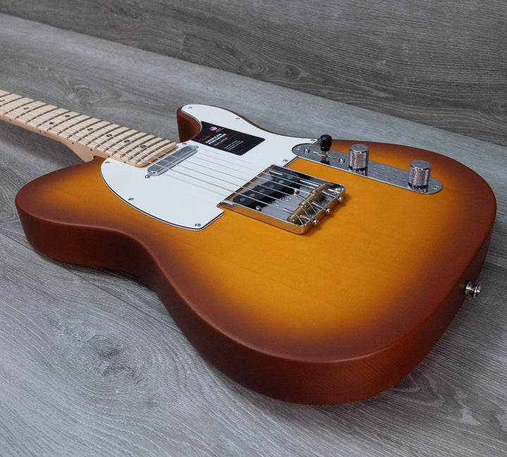 Fender Édition limitée American Performer Timber Telecaster, touche en érable, Honey Burst