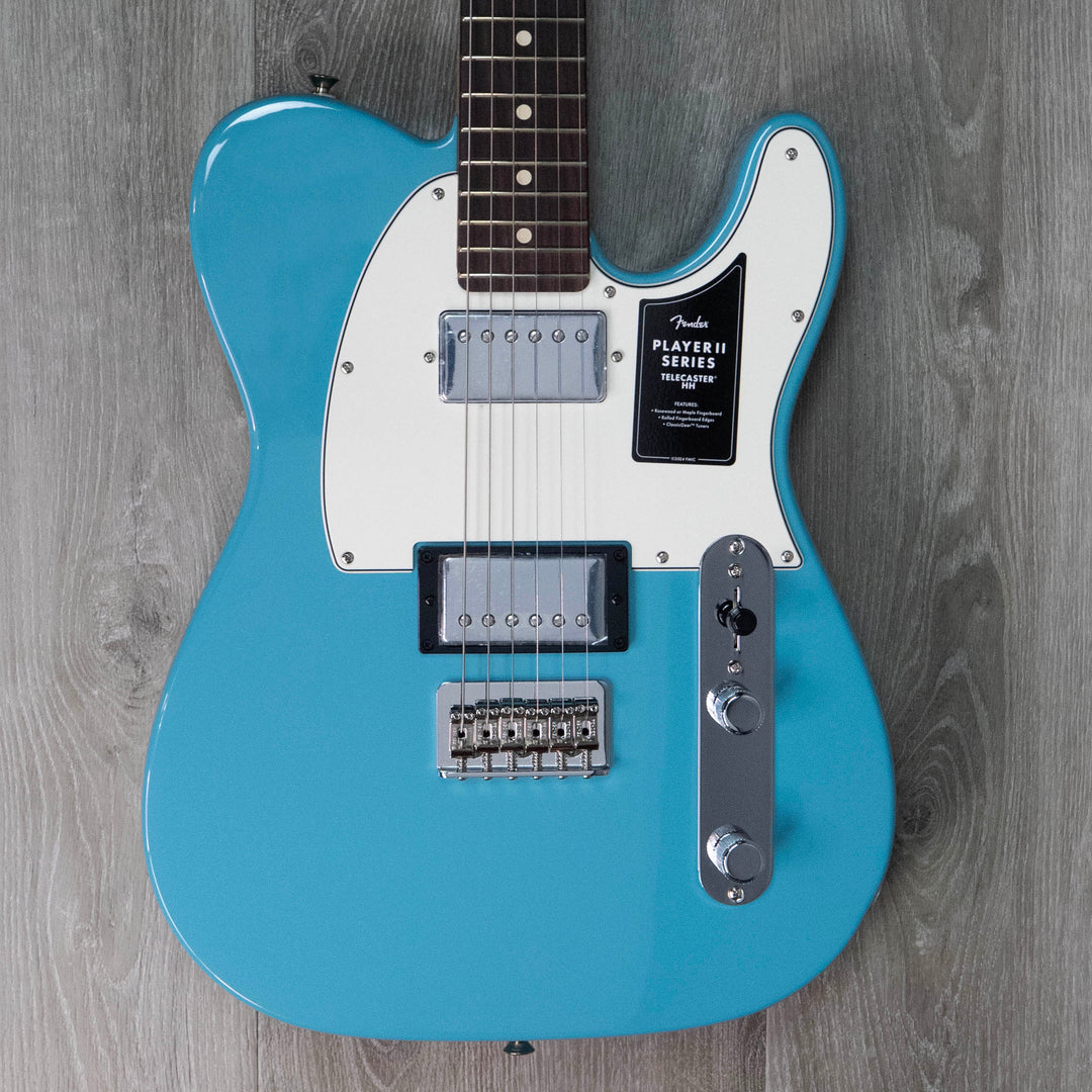 Fender Player II Telecaster HH, diapasón de palisandro, tono azul aqua