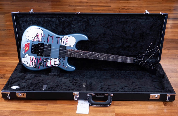 Fender Presents: Tom Morello "Arm The Homeless" Stratocaster, Rosewood Fingerboard, Blue Ice Metallic
