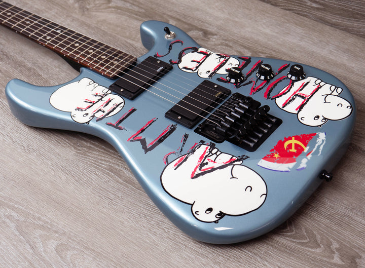 Fender Presents: Tom Morello "Arm The Homeless" Stratocaster, Rosewood Fingerboard, Blue Ice Metallic