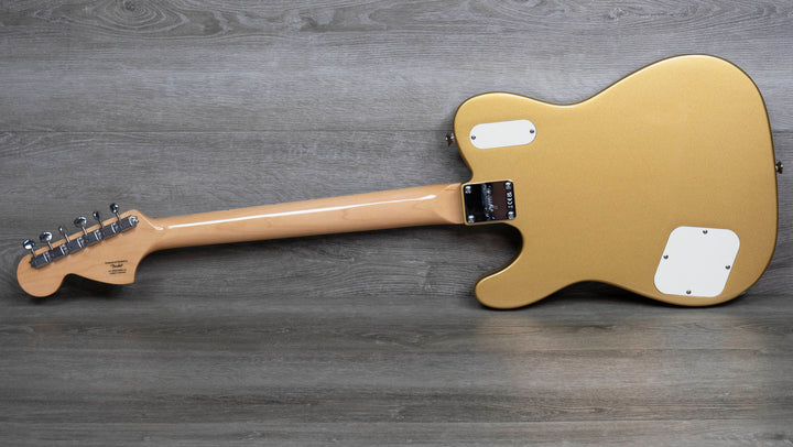 Squier Édition limitée Paranormal Troublemaker Telecaster Deluxe, touche en laurier, pickguard en parchemin, or aztèque