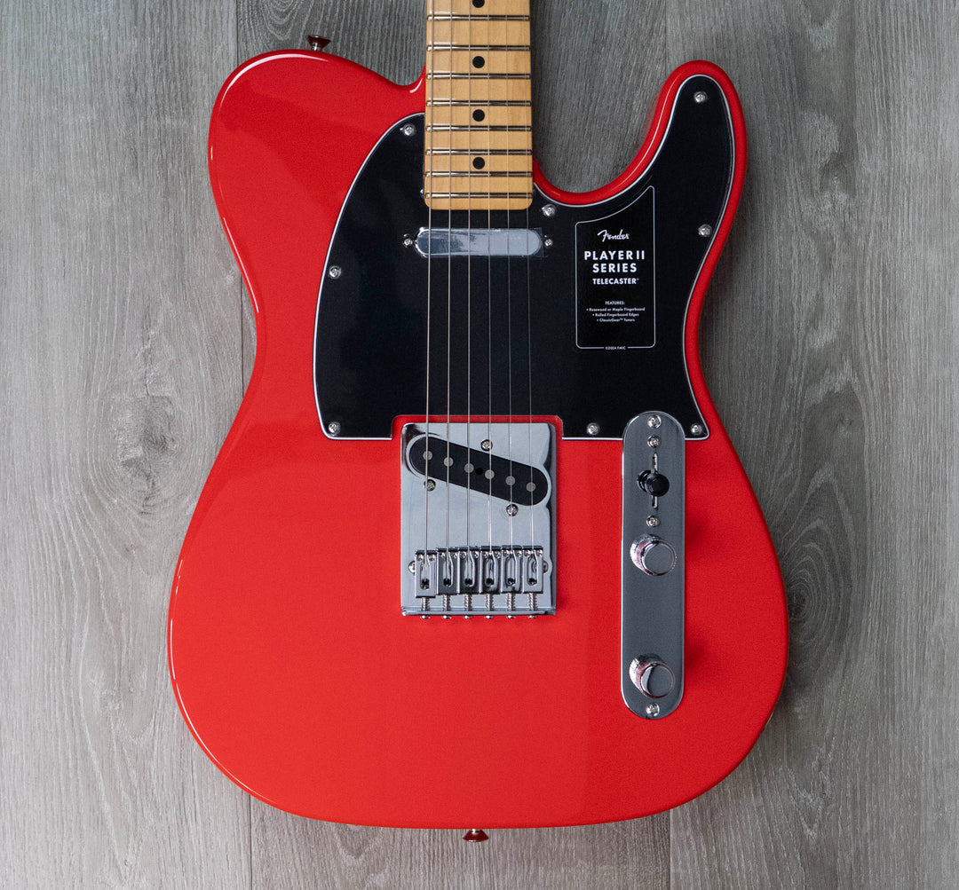 Fender Player II Telecaster, touche en érable, rouge corail