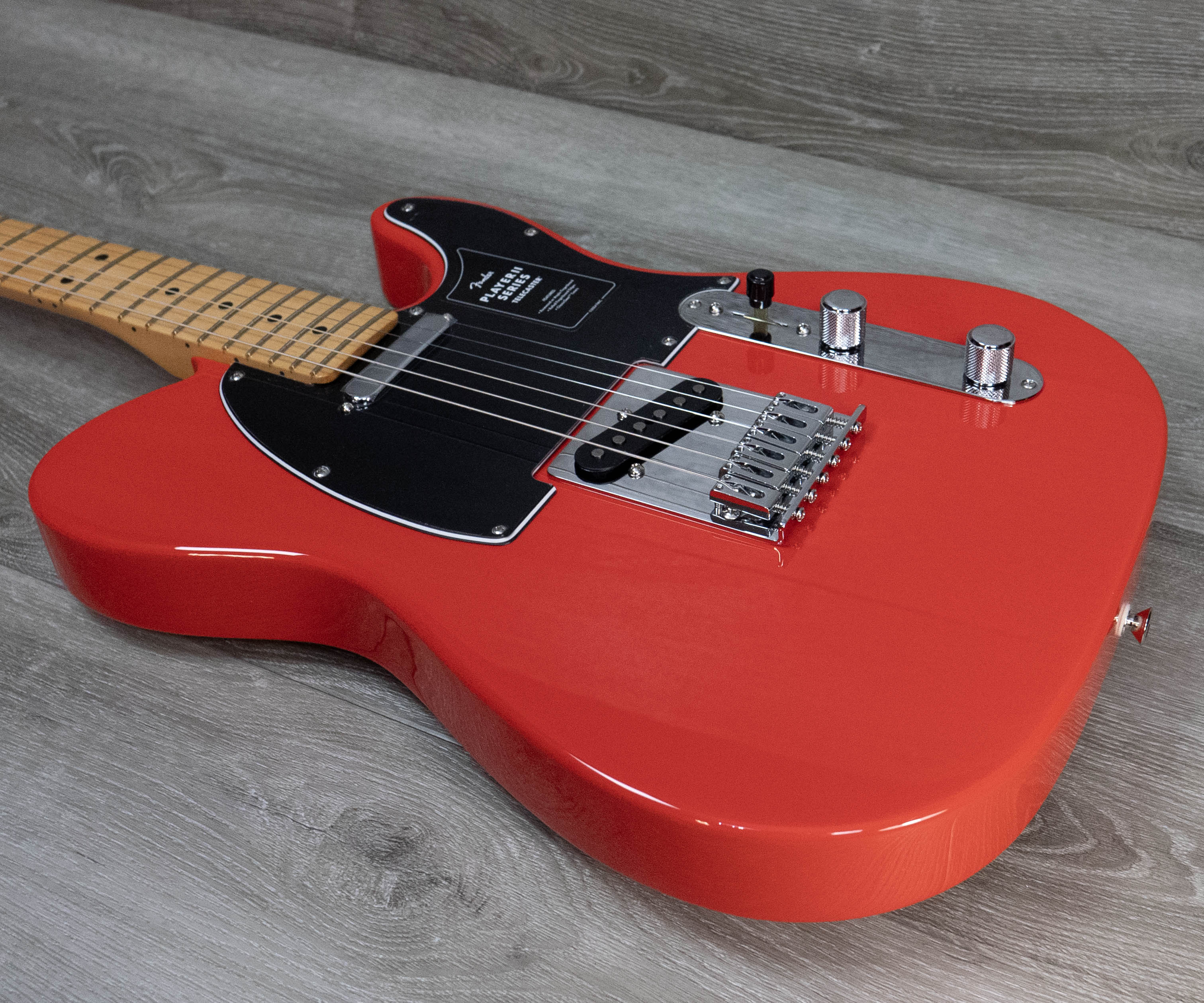 Fender Player II Telecaster, Maple Fingerboard, Coral Red – A Strings