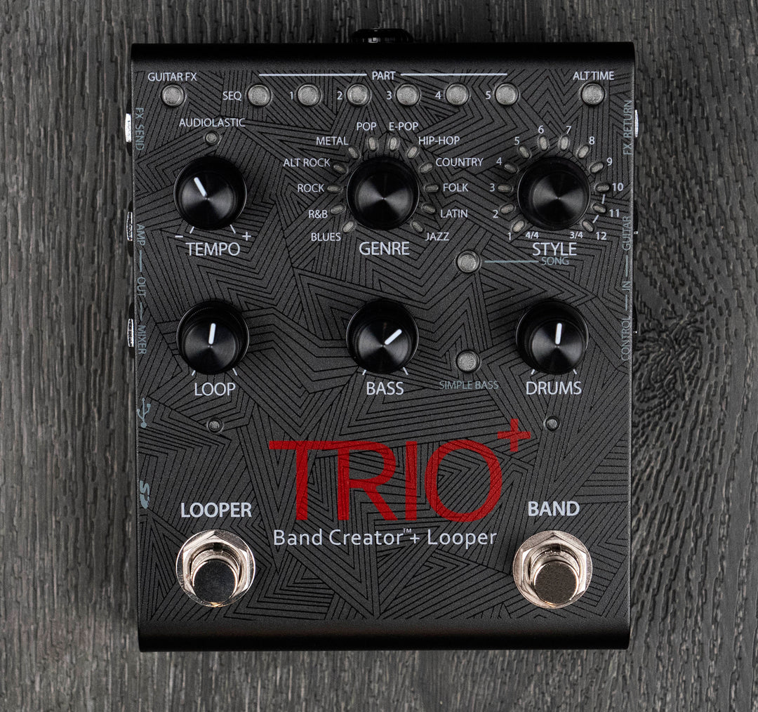 digitech trio+ band creator and looper pedal DigiTech TRIO+ Band Creator and Looper – A Strings