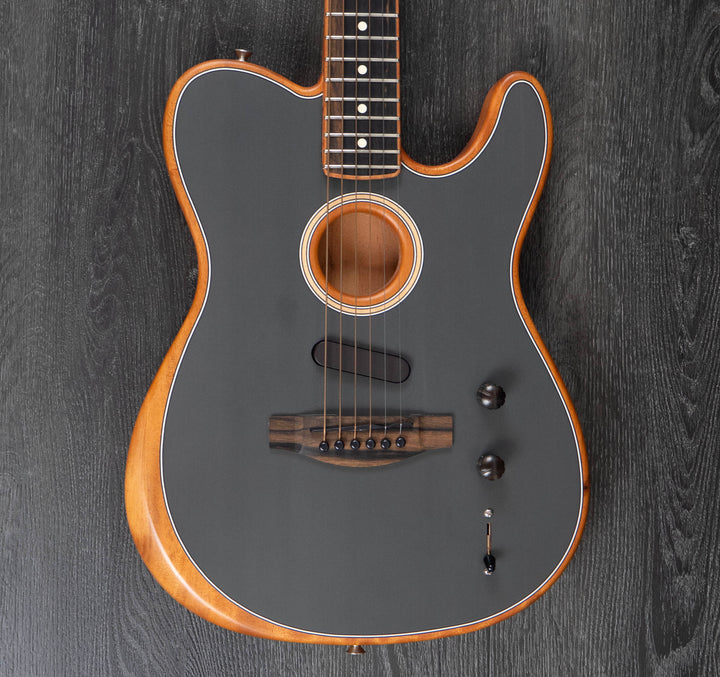 Pre-Owned Fender Limited Edition Acoustasonic Player Telecaster, Channel Bound Neck, Tungsten