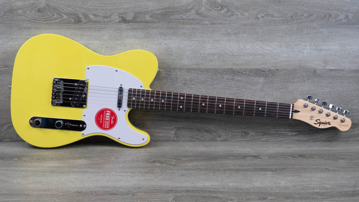 Squier Sonic Telecaster, Laurel Fingerboard, White Pickguard, Canary Yellow