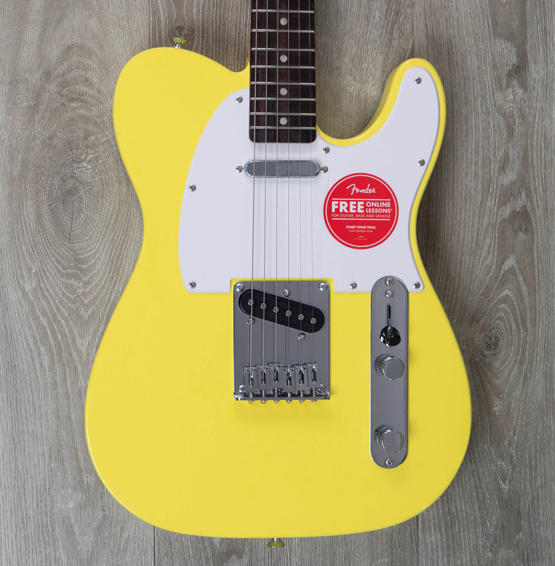 Squier Sonic Telecaster, Laurel Fingerboard, White Pickguard, Canary Yellow