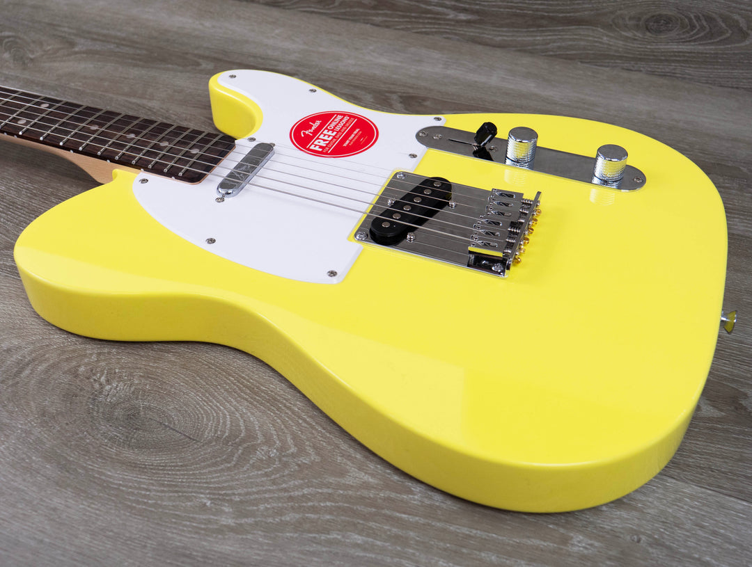 Squier Sonic Telecaster, Laurel Fingerboard, White Pickguard, Canary Yellow