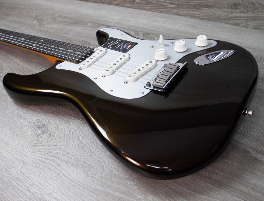 Fender American Ultra II Stratocaster, Ebony Fingerboard, Texas Tea