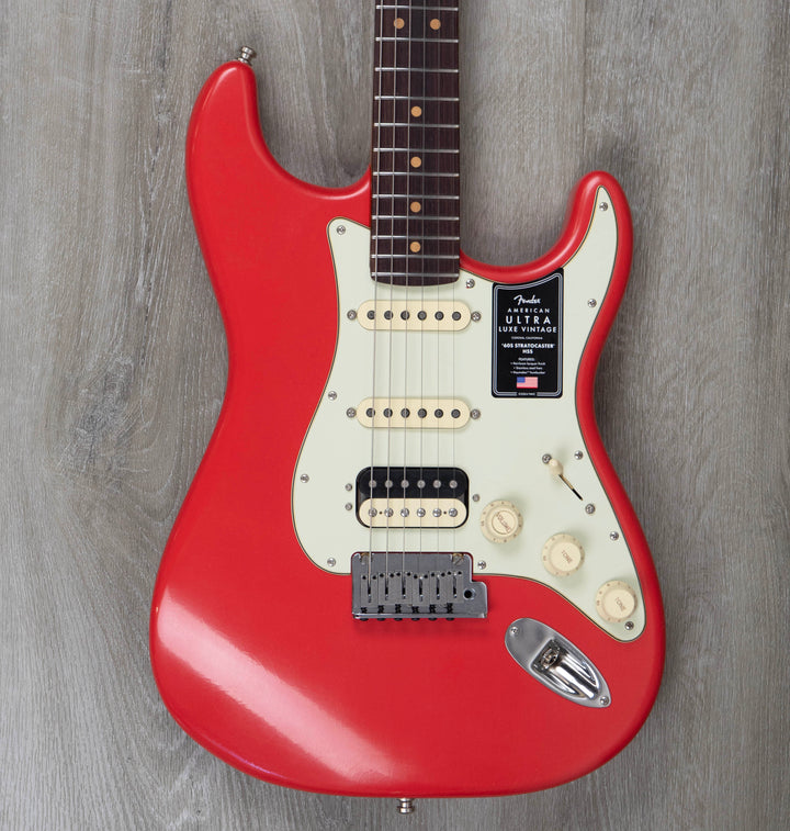 Fender Ultra Luxe Stratocaster, diapasón de arce, Sunburst de 2 colores
