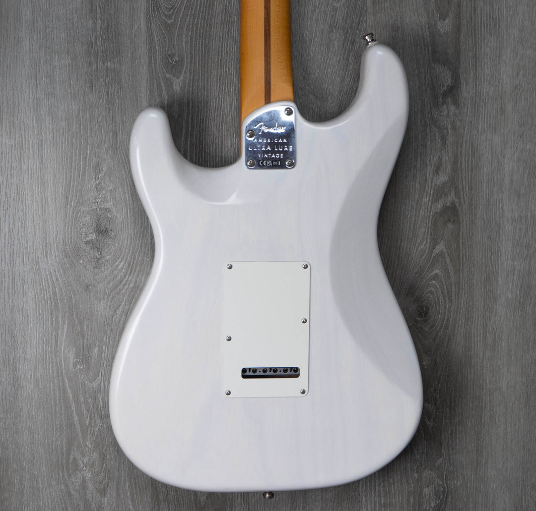 Fender American Ultra Luxe '50s Stratocaster, Maple Fingerboard, White Blonde