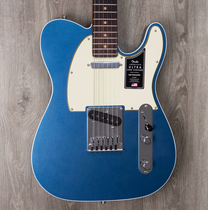 Fender American Ultra Luxe '60s Telecaster Custom, Rosewood Fingerboard, Lake Placid Blue