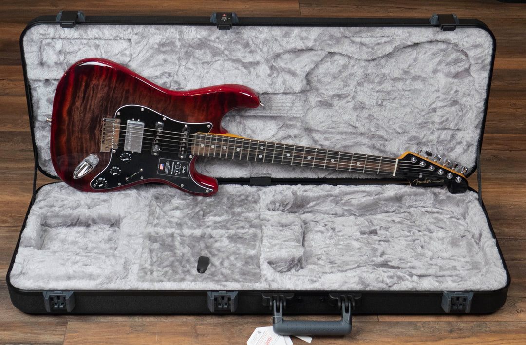 Fender Limited Edition American Ultra Stratocaster HSS, Streaked Ebony Fingerboard, Umbra
