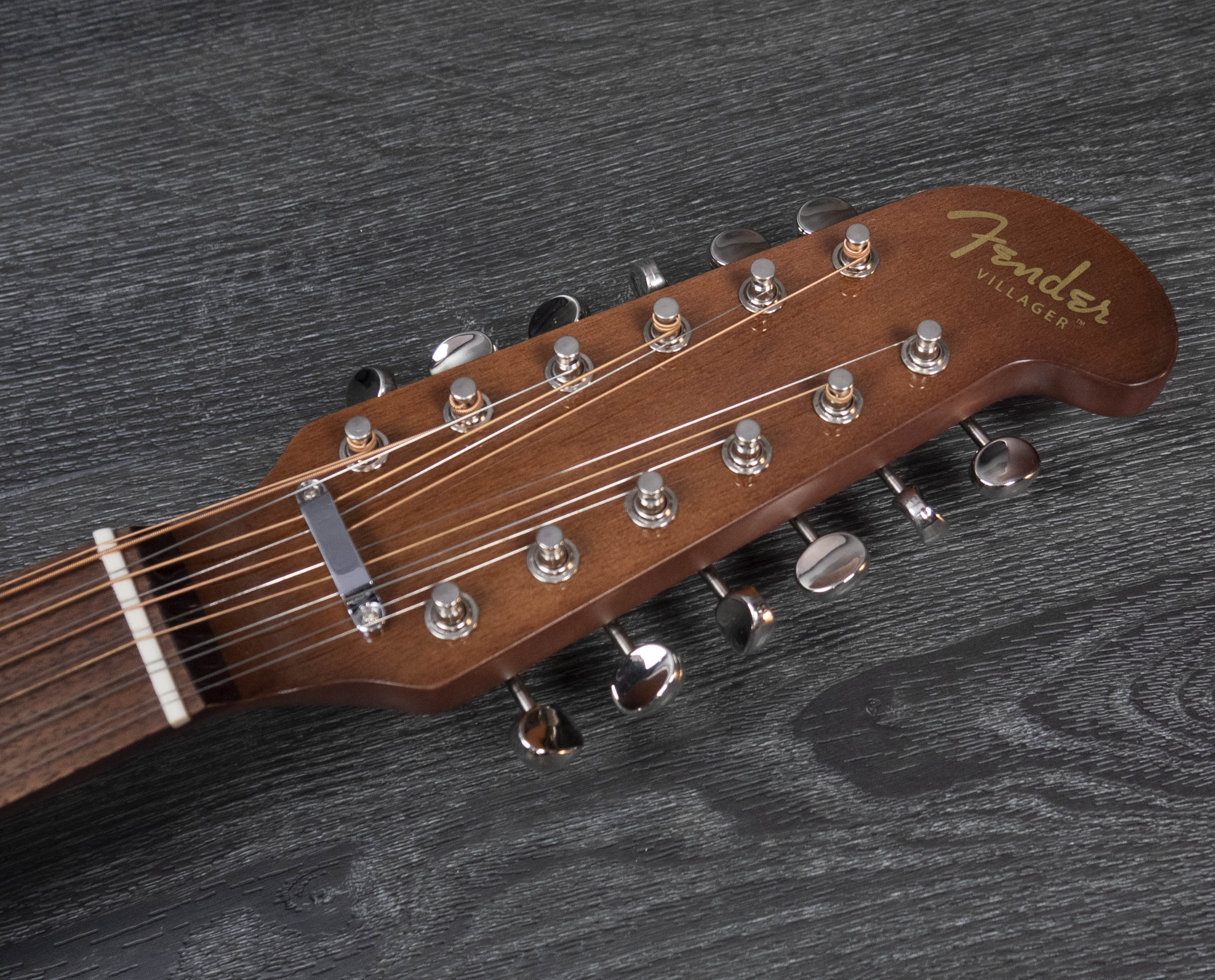 Fender Villager 12 String Electro Acoustic Walnut Fingerboard Tortoiseshell Pickguard Aged Natural