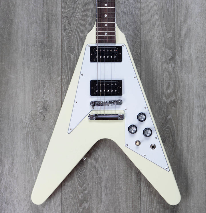 Gibson 70's Flying V, Classic White Electric Guitar #220540005