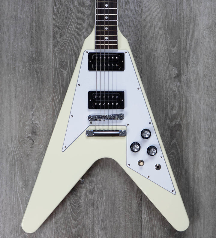 Gibson 70's Flying V, Classic White Electric Guitar #224340049