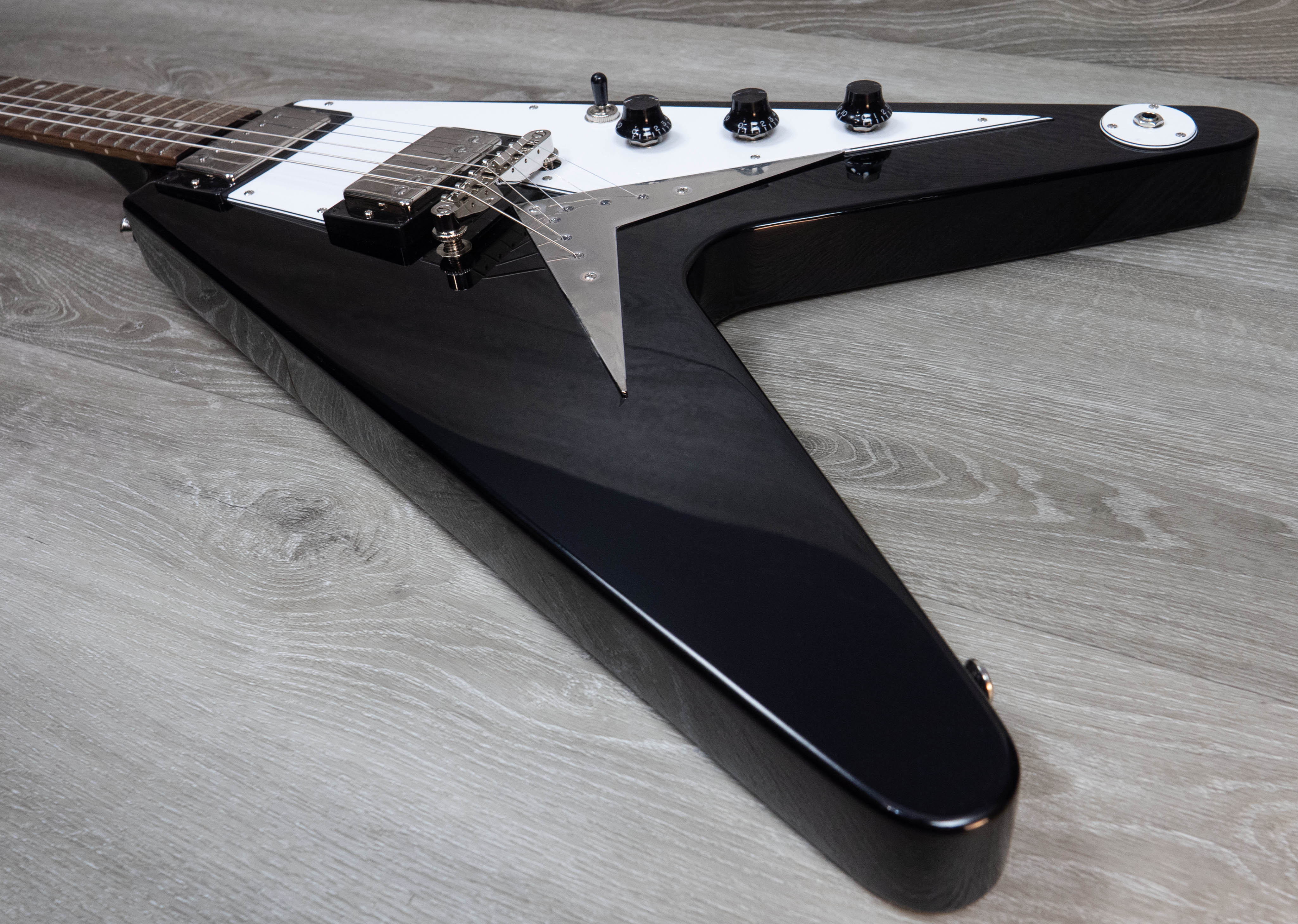 Epiphone Inspired by Gibson Flying V, Ebony – A Strings
