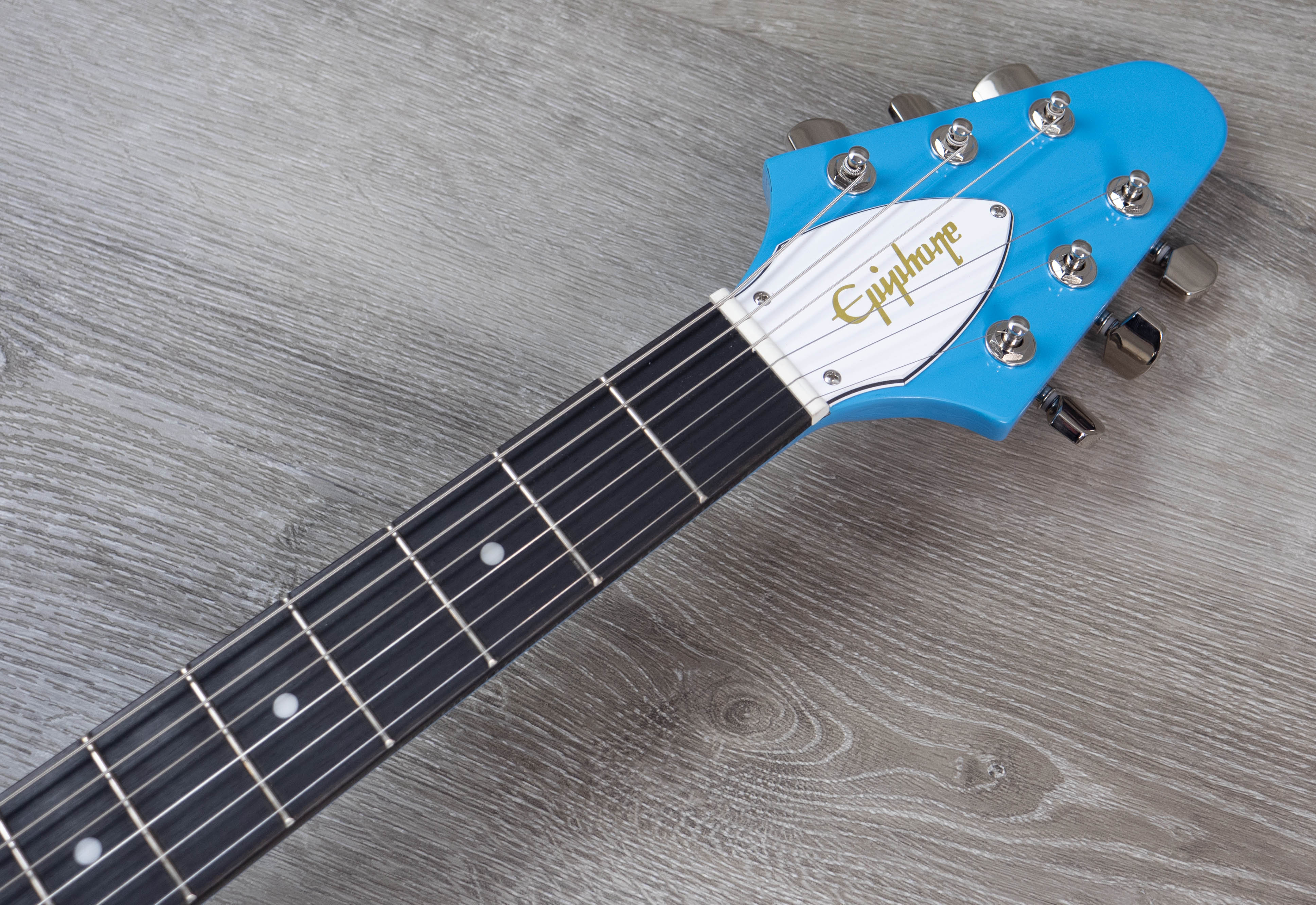 Epiphone Flying V 70s, Maui Blue – A Strings