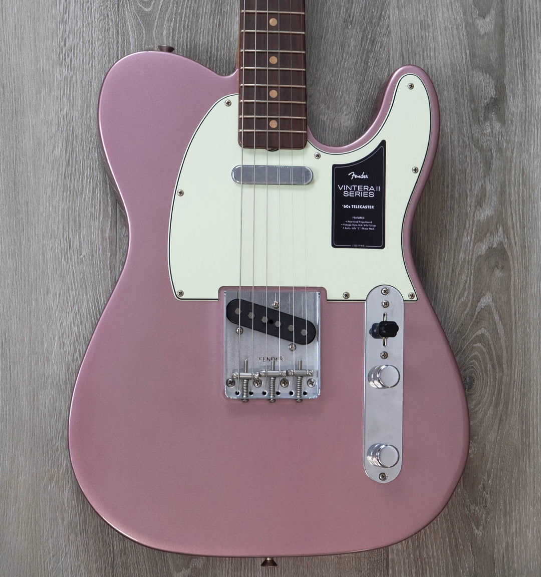 Fender Vintera II Road Worn '60s Telecaster, Rosewood Fingerboard, Burgundy Mist Metallic
