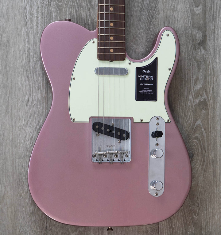 Fender Vintera II Road Worn '60s Telecaster, Rosewood Fingerboard, Burgundy Mist Metallic